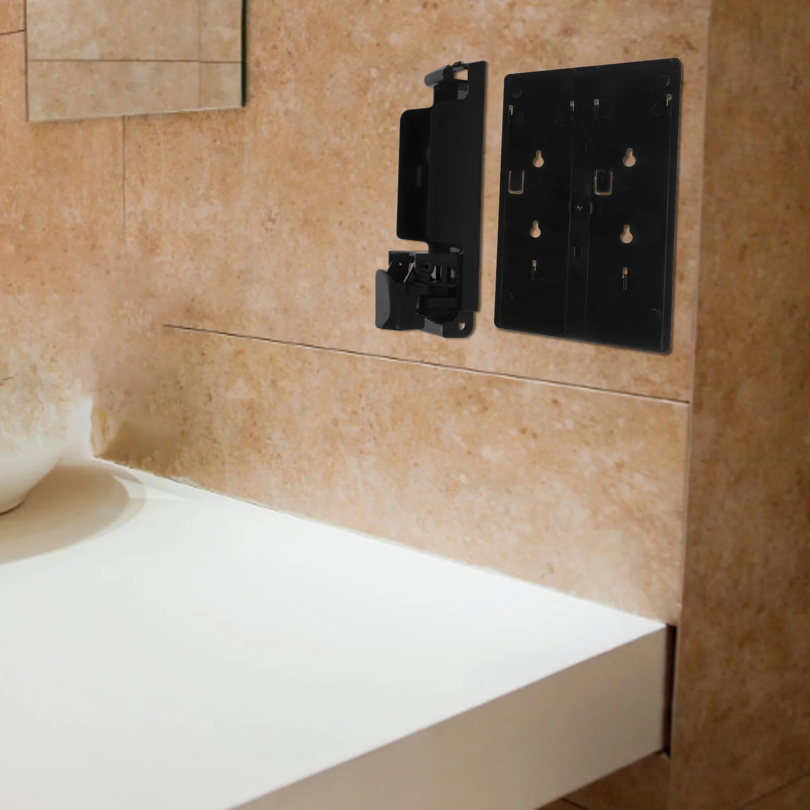 

Soap Dispenser Mounting Board Replacement Bottom Base for Wall Mounted 350Ml Soap Dispensers Suitable for Office Hotel Household