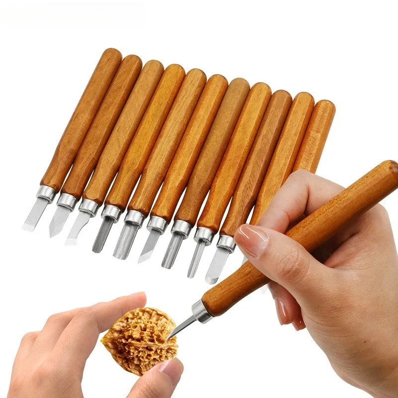 أدوات نحت الخشب النجارة، سكاكين نحت الخشب، نحت جذر الخشب المصنوع يدويًا، نحت الختم، ختم مطاطي، سكاكين نحت الخشب، u