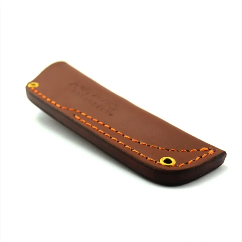 Custom Genuine Leather  Scabbard Storage Folding Knife Protective Case for  Ray Mears Bushcraft Knife