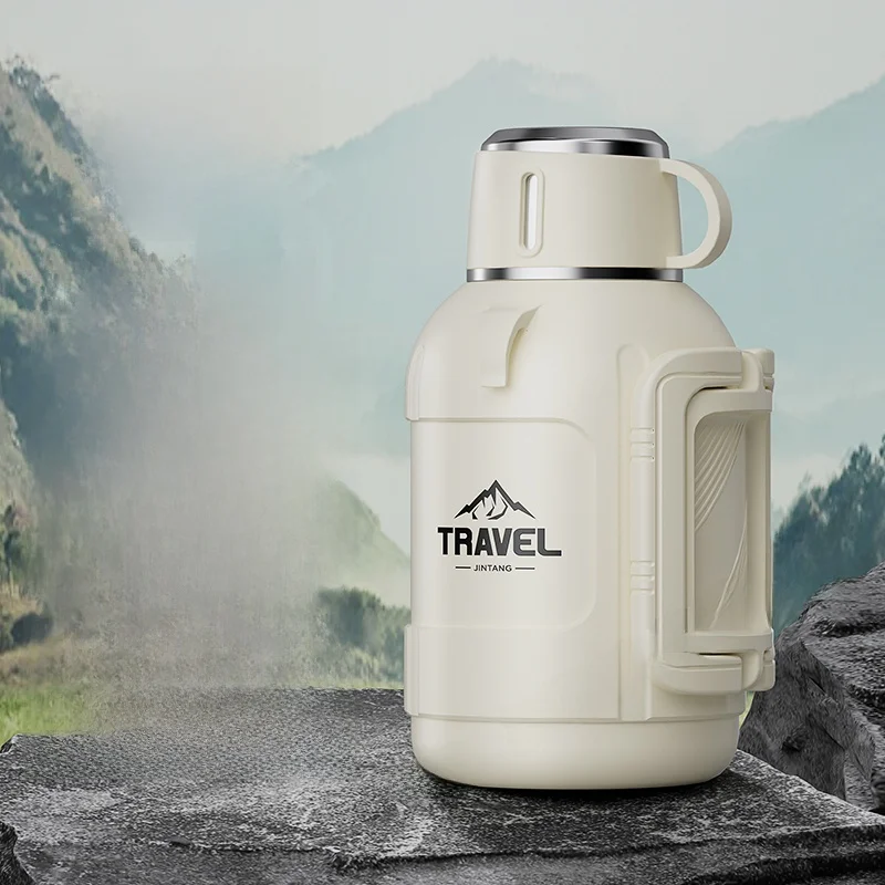 

Большая термобутылка из нержавеющей стали с утолщенными стенками для путешествий, активного отдыха, спорта, для мужчин, для дома, сохраняющая тепло