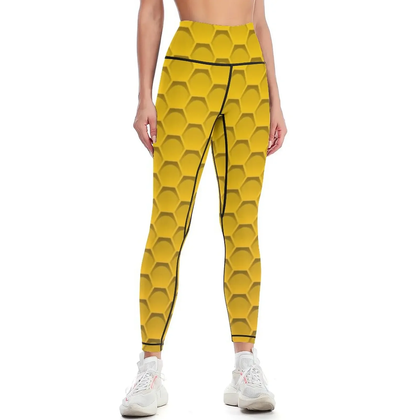 

Honeycomb Pattern - Great for Bee Halloween Costume Leggings Women's fitness harem pants gym wear Womens Leggings