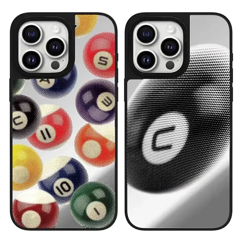 

Creative Bowling Mirror Magnetic Phone Case Cover for IPhone 11 12 13 14 15 16 Pro Max Case for 16 Pro Max