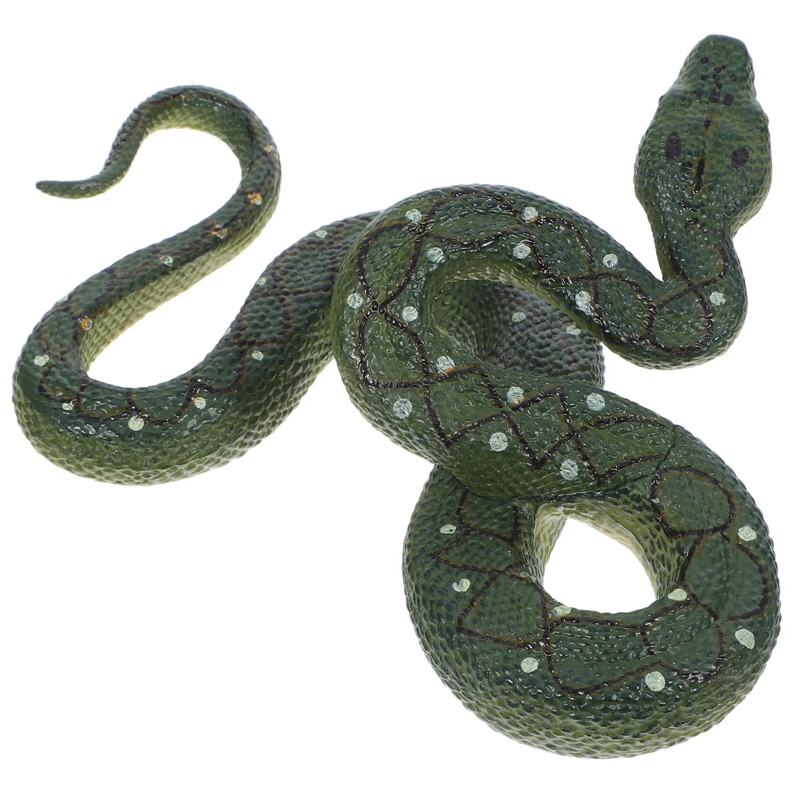 Green Simulation Plastic Lifelike Snake Prank Halloween Party Scary Decoration Snake Simulation Prank Toys