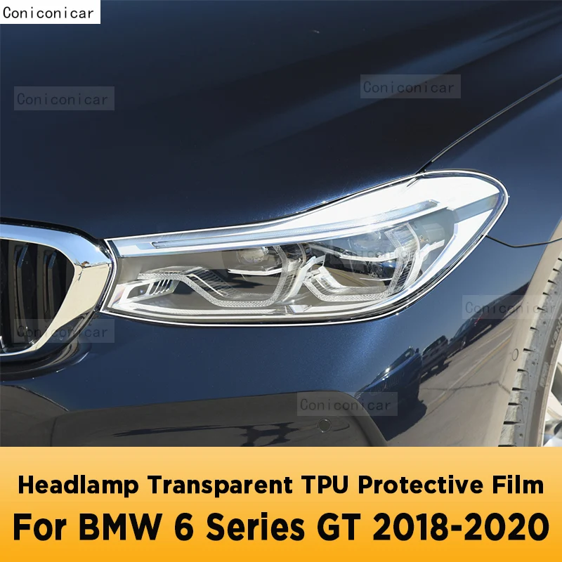 

For BMW 6 Series F12 F13 2015-2017 Car Exterior Headlight Anti-scratch Front Lamp Transparent Protective Film Accessories