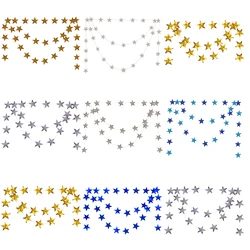 3.8-4.2m oro argento carta stella ghirlanda Banner per compleanno decorazione di nozze di alta qualità Glitter carta appeso Ramadan decorazione