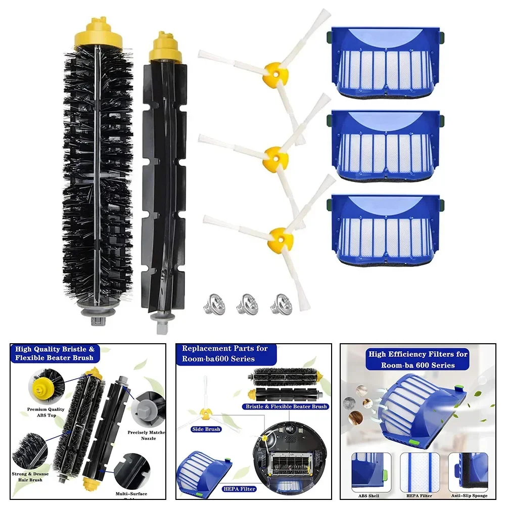 Accesorios para aspiradora Roomba serie 600, gran compatibilidad, fácil desmontaje, fácil instalación