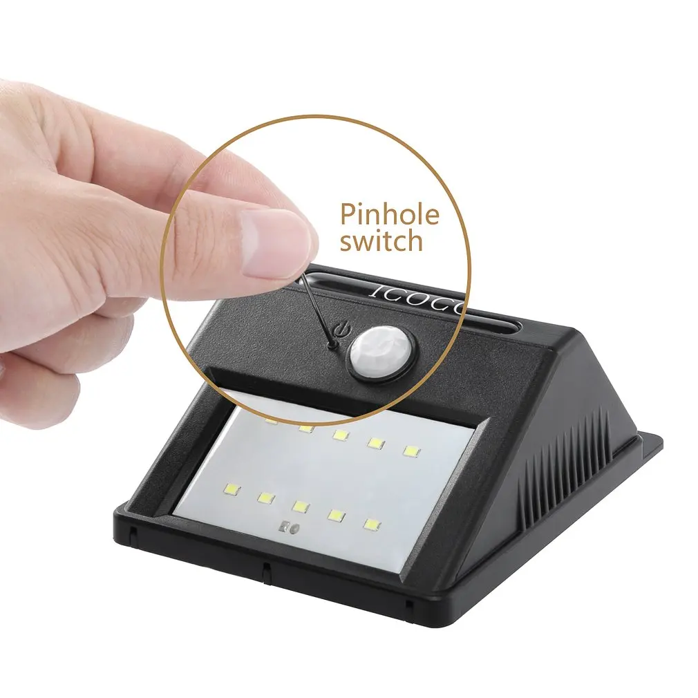 8 LED Solar Light Outdoor Solar Lamp Powered Sunlight Waterproof PIR Motion Sensor Street Light For Garden Decoration