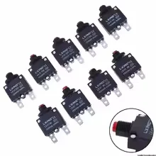 /TPz/For 3-8A 10/15/20/30A Thermal Switch Overload Protector Push Button Circuit Breaker Overload Protector Switch Fuse