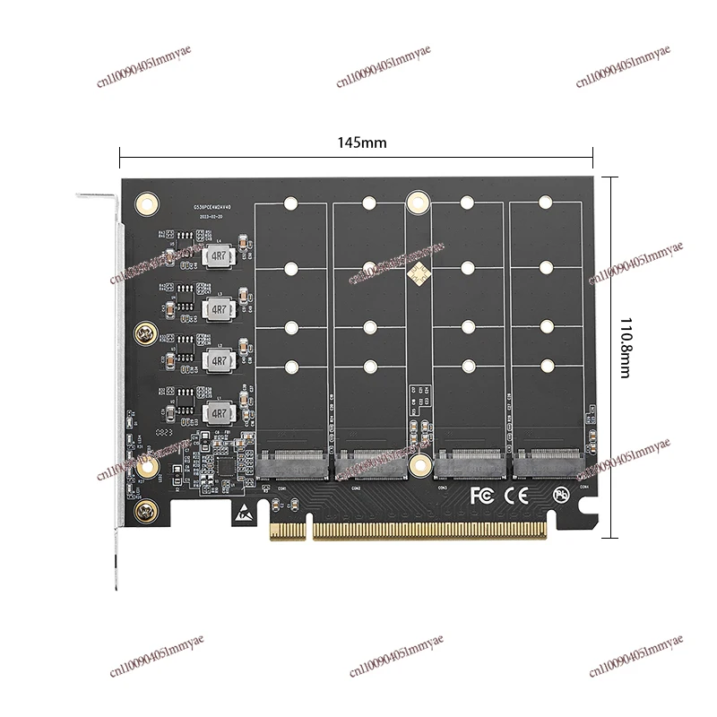 

Hard disk four-bit pcie4.0 to nvme expansion card 2280 adapter card PCIE split