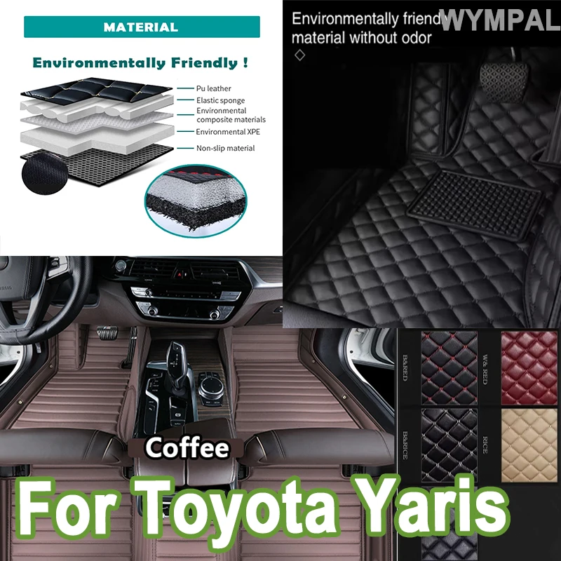 

Luxury Protective Car Floor Mats For Toyota Yaris Hybrid Mazda2 Hybrid MXPH11 2021 2022 2023 Waterproof Pad Floor Cover Car mats