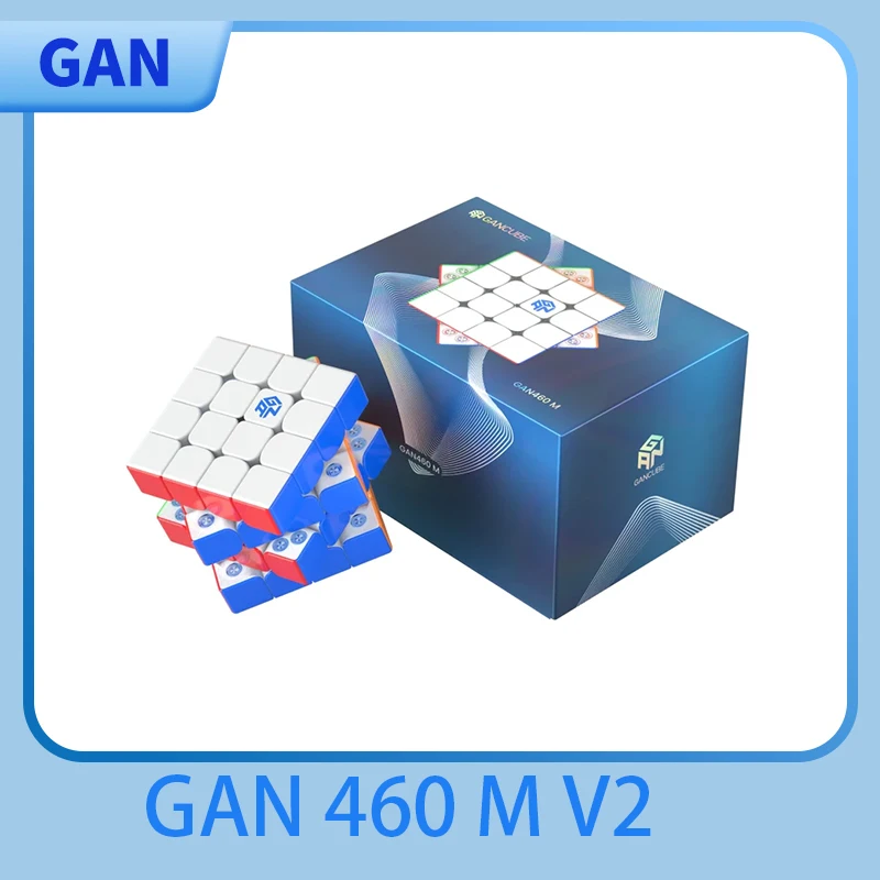 [JudyCube] GAN 460 M V2 UV 4x4 Magnetic Speed Cube Stickerless Professional Fidget Toy GAN 460M SP Cubo Magico Puzzle