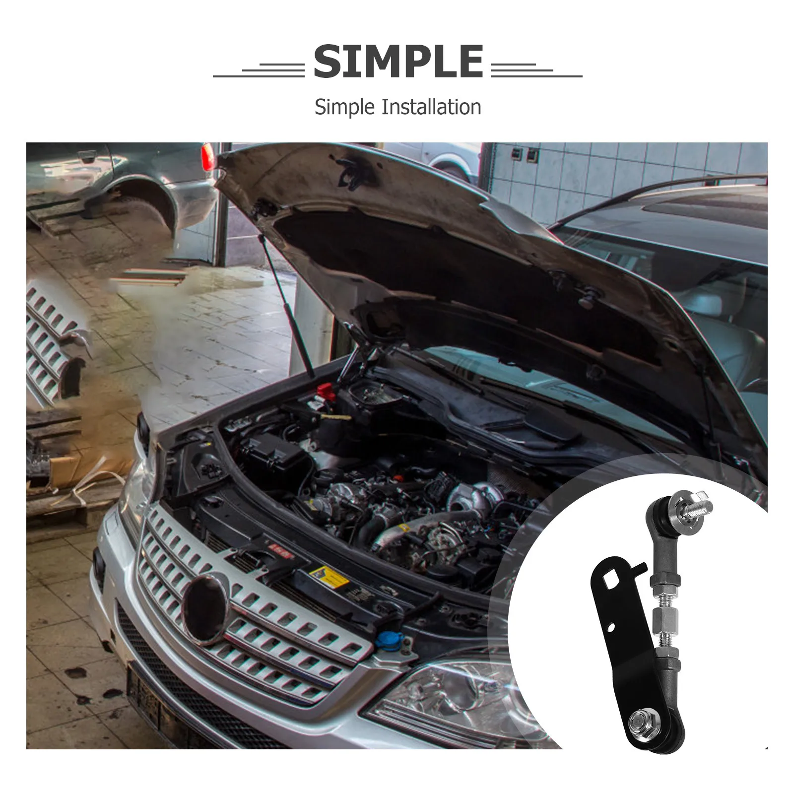 

Height Level Sensor Link Iron Material Durable Suspension Height Control Sensor Connection For Accurate Measurement Stable