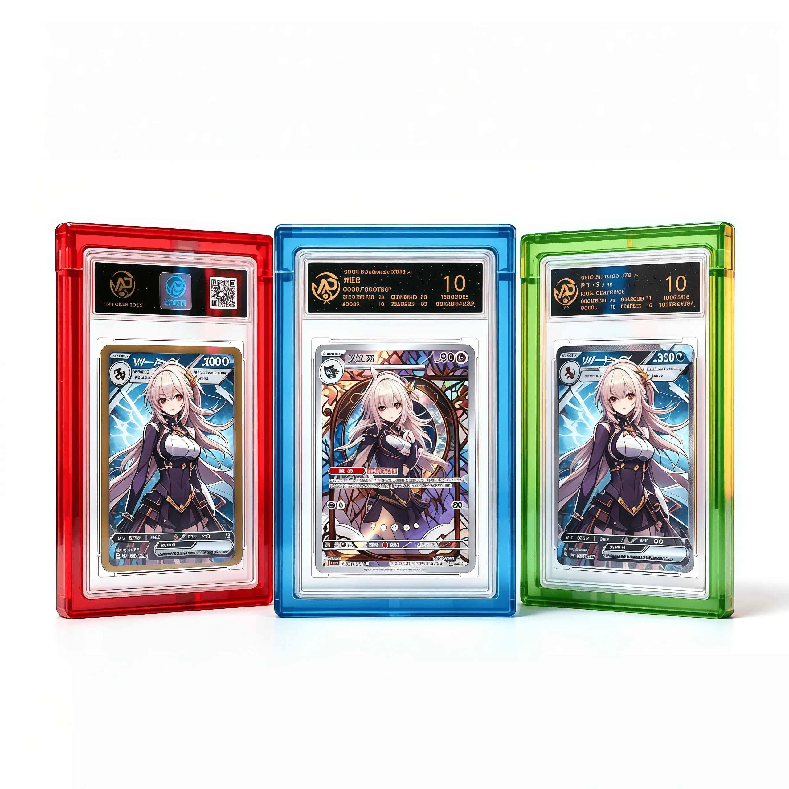 Clear Magnetic UV Protection Acrylic Card Display Brick Graded Trading Card Storage Display Stand Holder PTCG Anime Game Cards
