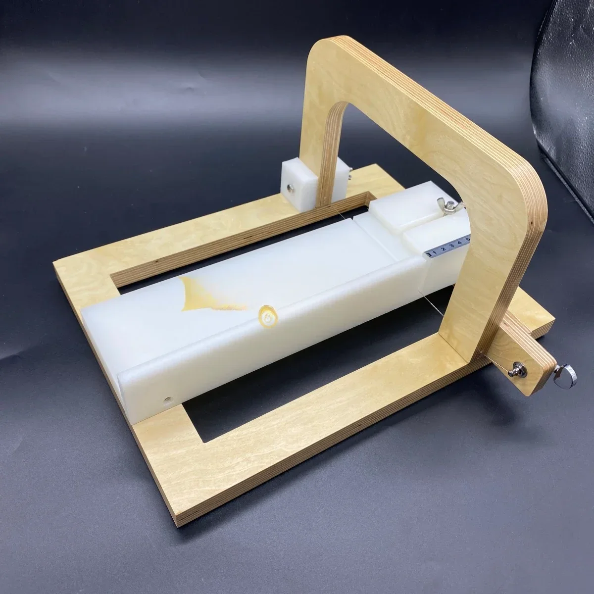 Acrylic Wooden Multi-Function Practical Adjustable Big Soap Cutter Soap Making Tools High Quality