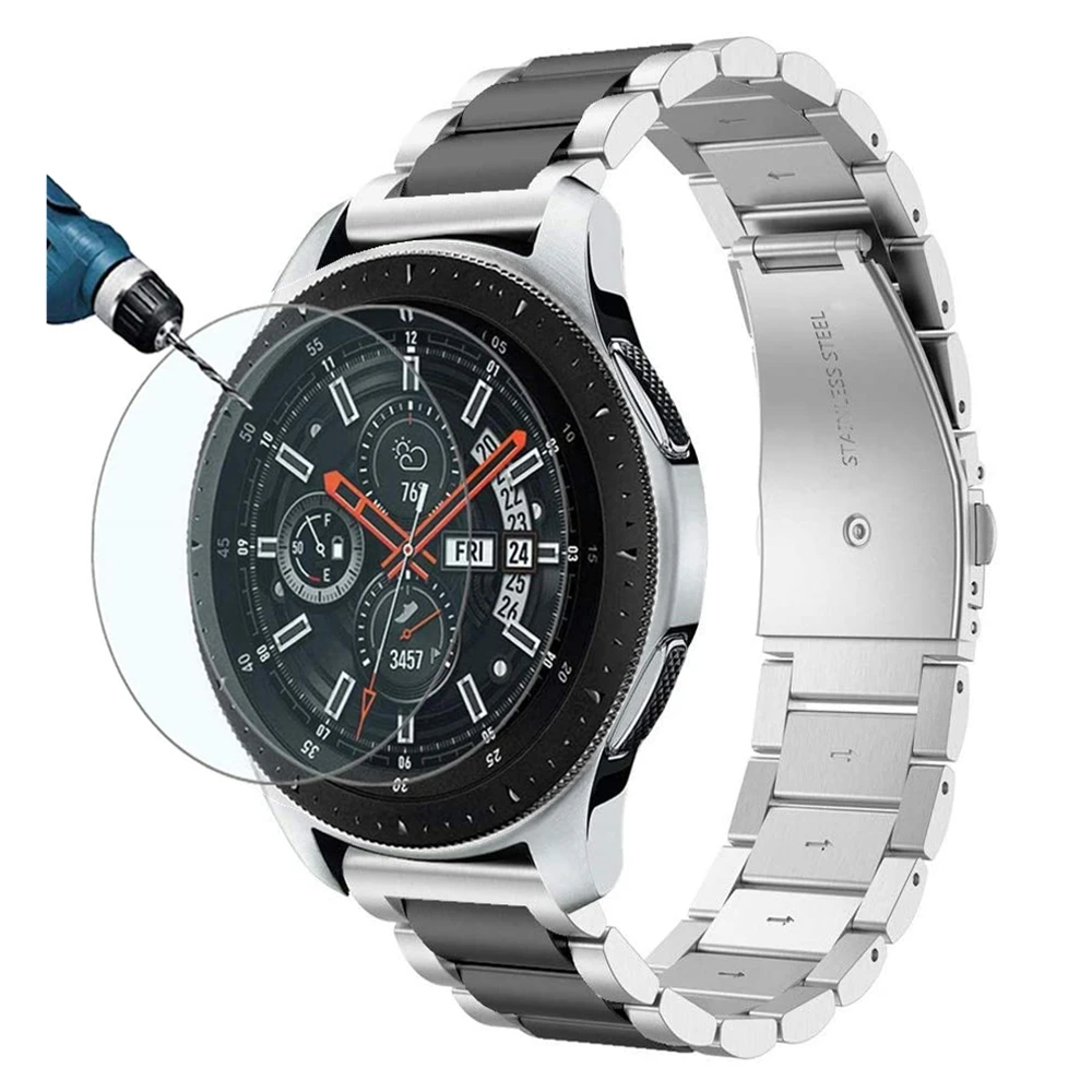 Gear S3 frontier 46mm 42mm band for samsung galaxy watch Active 2 watchband for huawei watch gt 2 strap + Screen Protector film