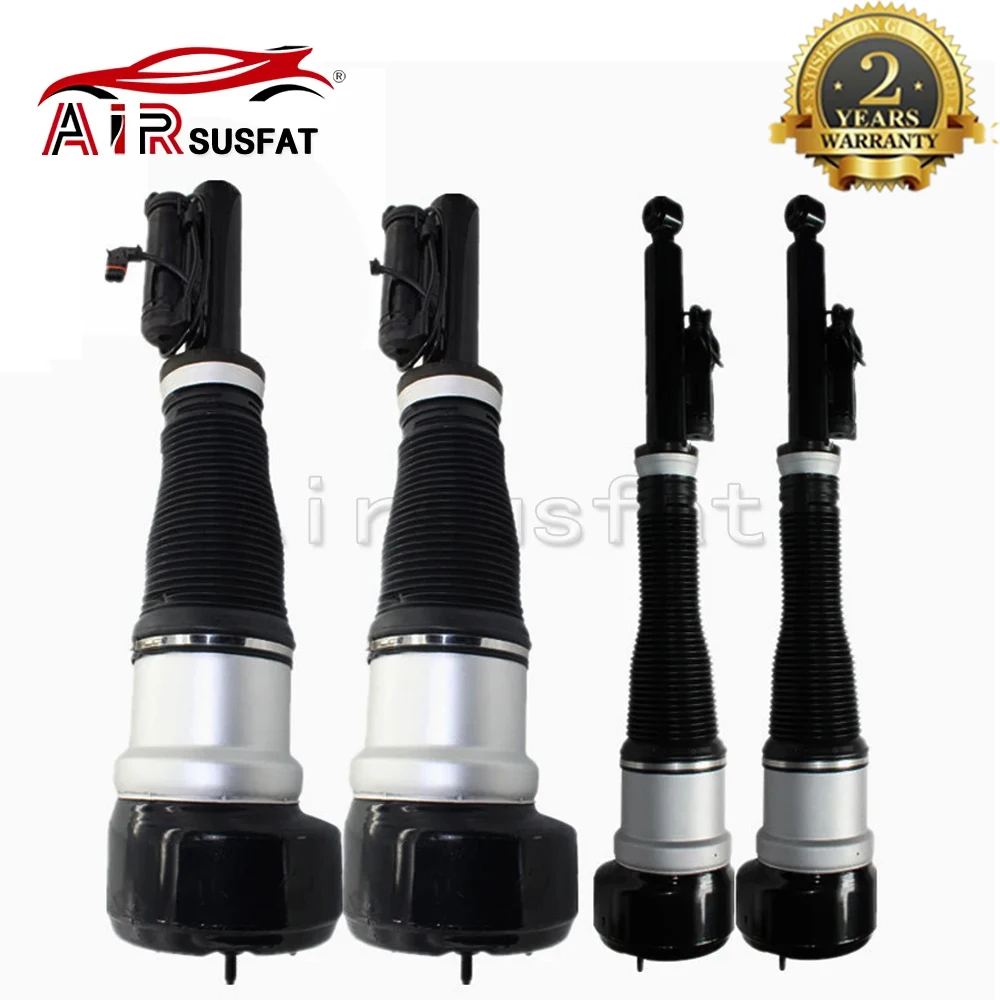 4 PCS Front + Rear Air Suspension Shock Absorber For Mercedes S-CLASS W221 2Matic 2005-2013 2213204913 2213205513 2213205613