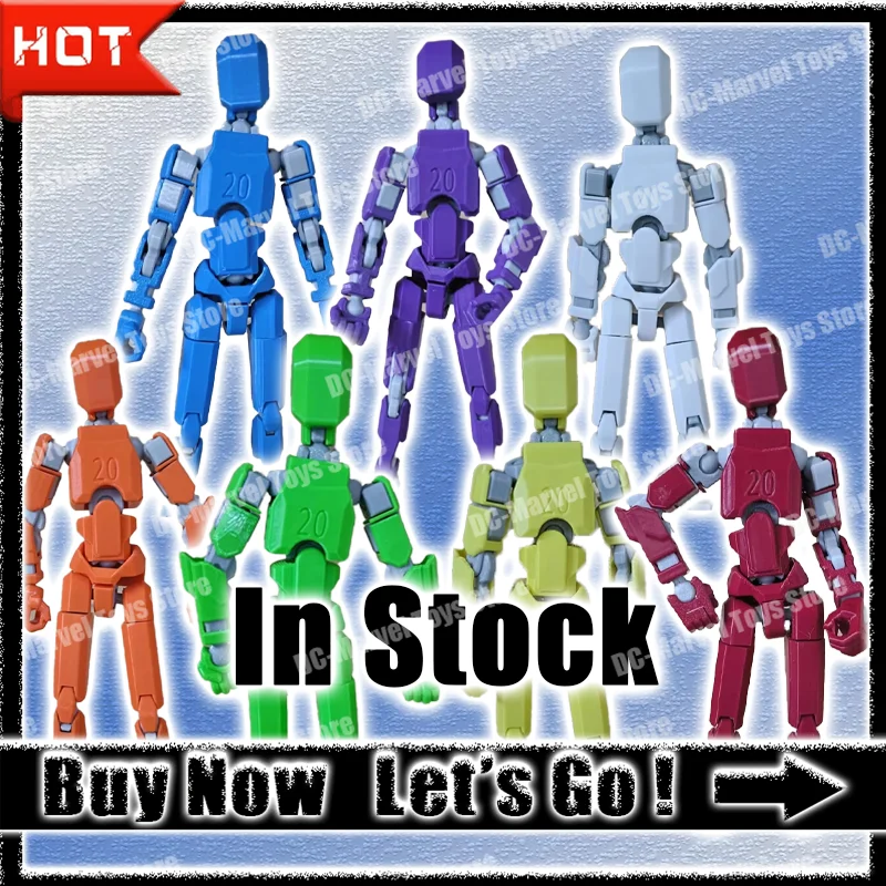 In Stock 3d Printed Dummy 13 20cm Multi-Jointed Movable Robot Revenge Chain Joint Mobility Anime Action Figures Mannequin Toys