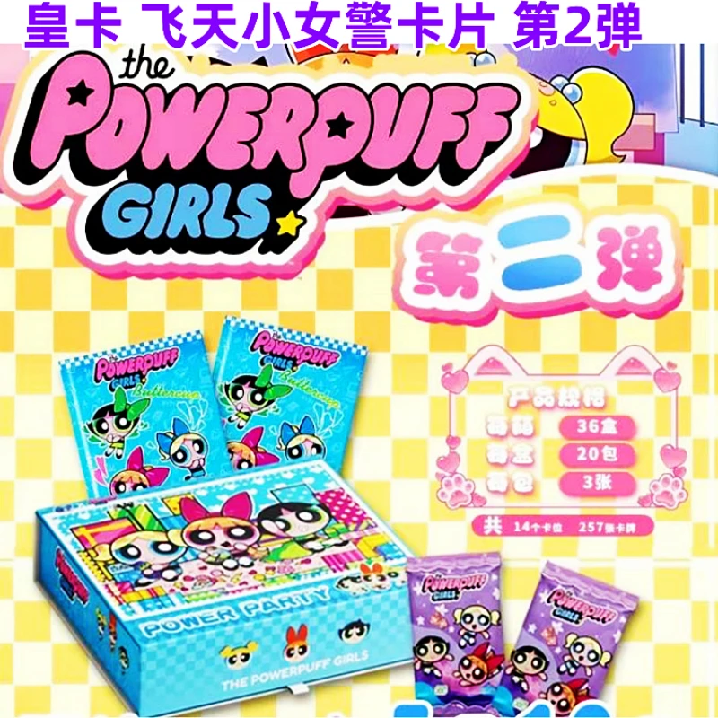 The Powerpuff Girls Card Blossom Bubbles Buttercup Professor Utonium Toy, colecciones raras, tarjetas de Anime, regalo para niños