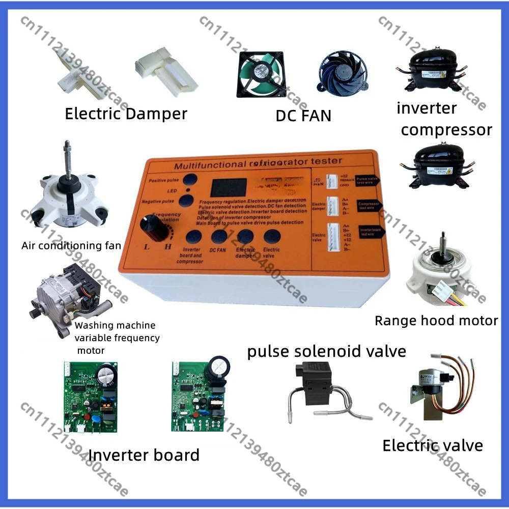 Refrigerator Inverter Board Compressor Solenoid Valve Fan Electric Valve Tester Refrigeration Fault Detection Maintenance Tool