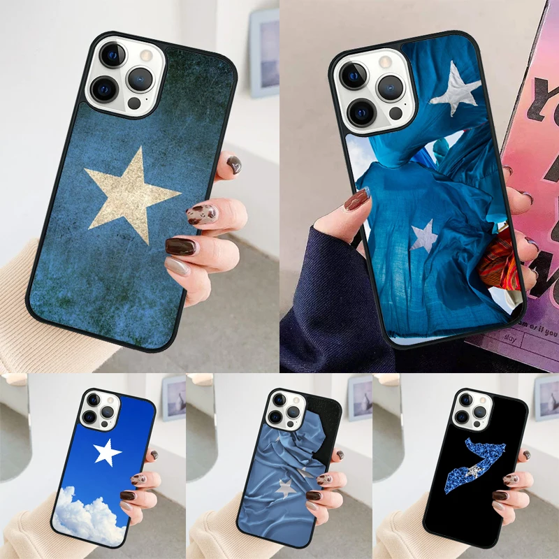 Somali Somalia National Flag Coat Of Arms phone case Cover For iPhone 14 15 16 Pro Max SE 2020 coque For apple 11 12 13 Pro