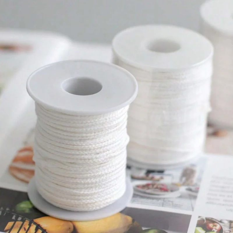 1 Roll Candle Cotton Wicks +100pcs Metal Candle Wick Sustainer Tabs For Handmade Candle DIY Craft Making Kit Set Accessories ﻿