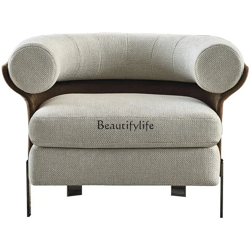 

ls 04Italian minimalist sofa chair light luxury living room small apartment modern simple fabric leisure chair