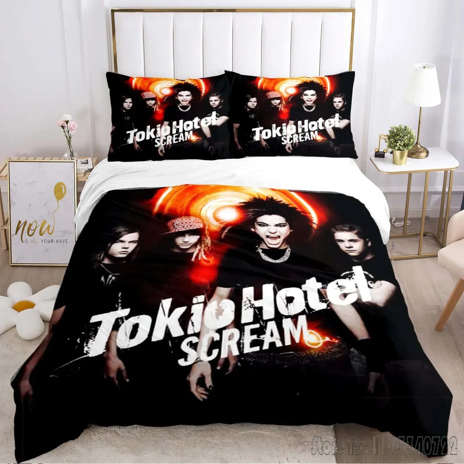 Tokio Hotel Bedding Set Single Twin Duvet Cover Set HD Comforter Cover for Kids Bedding Sets Bedclothes Bedroom Decor