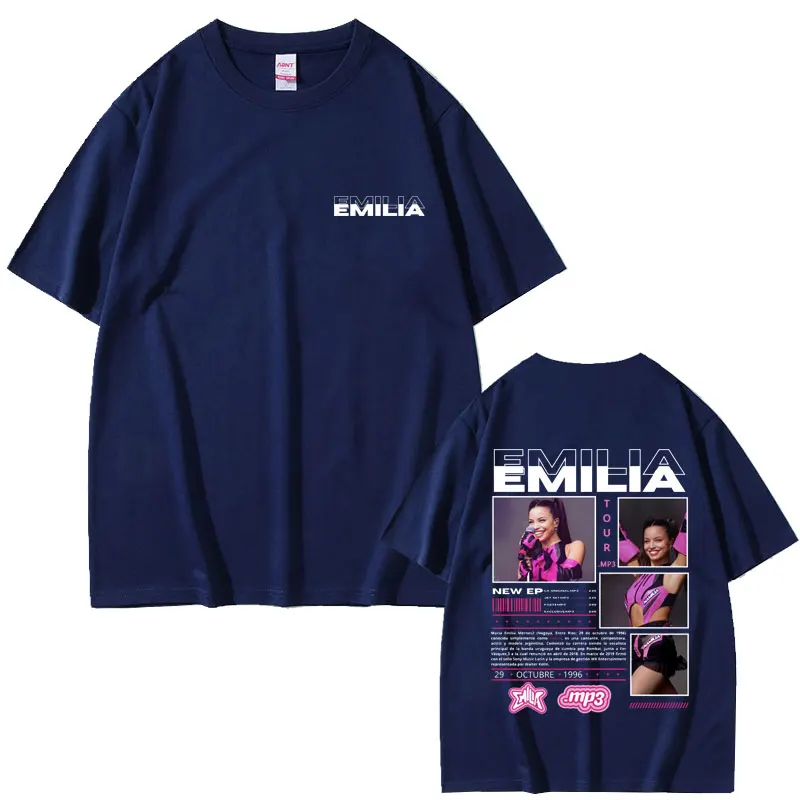 Singer Emilia Mernes MP3 Tour T Shirts Men Women Fashion Harajuku Trend Tshirt Men's 100% Cotton Oversized T-shirt Short Sleeve