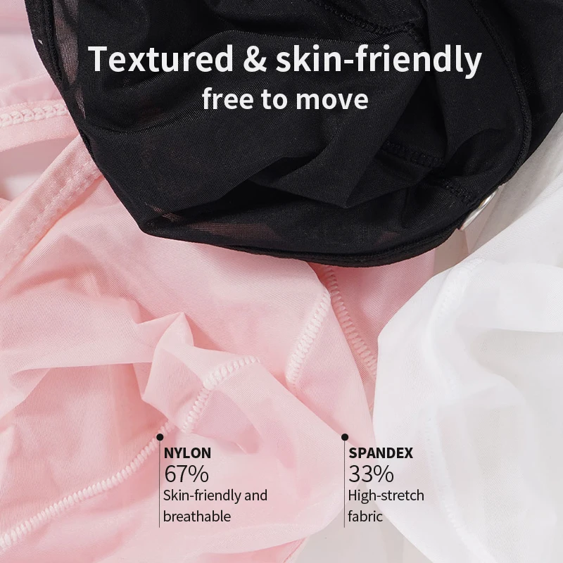 2pcs Mesh Sheer Briefs Men Glossy Satin U Convex Pouch Underwear Breathable See Through Low Rise Soft Daily Underpants