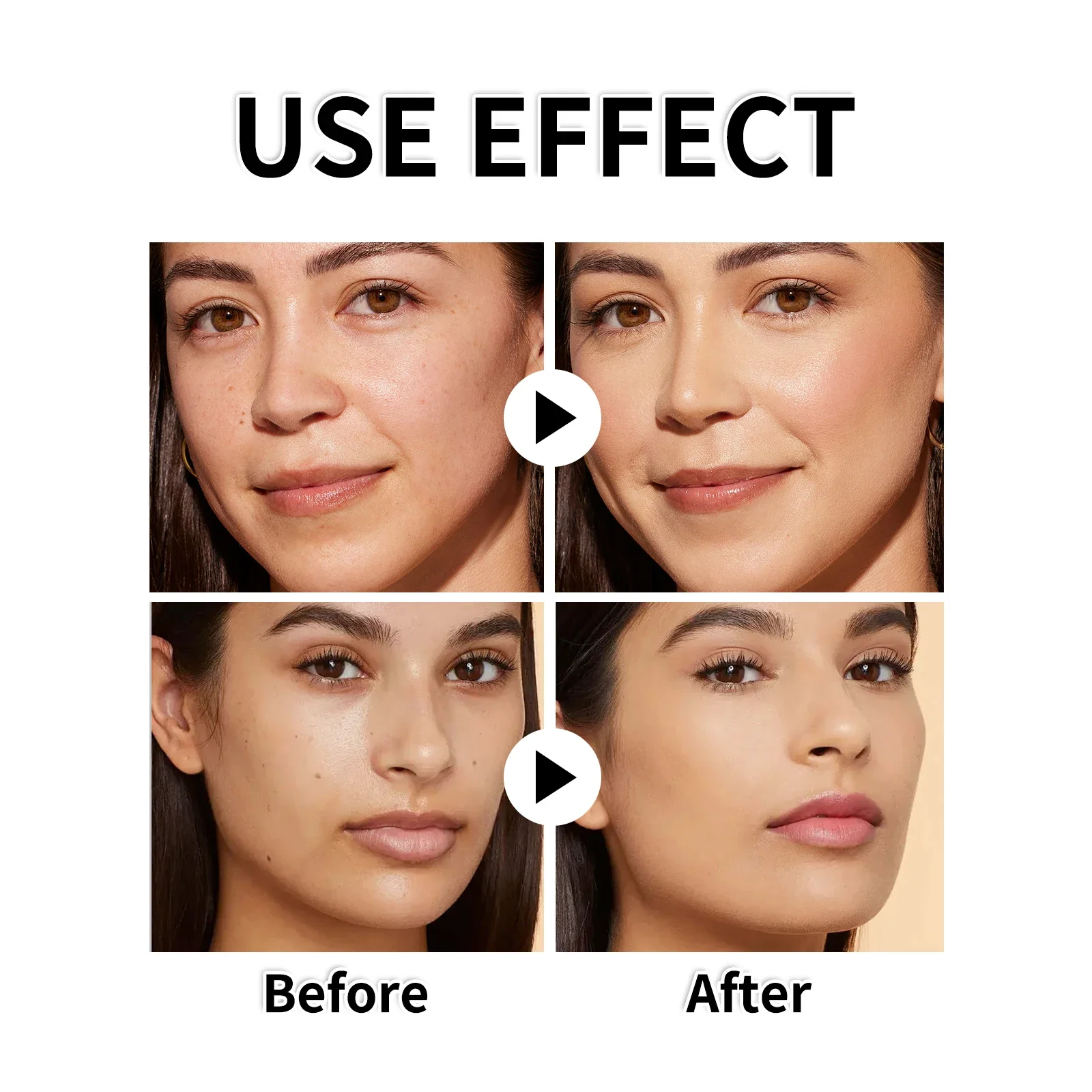 كريم أساس 4 في 1 واقي من الشمس SPF 50+ خافي عيوب سائل طويل الأمد مقاوم للماء مكياج طبيعي للوجه #6