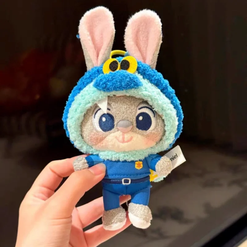 Kawaii Disney Zootopia Judy Nick Clawhauser Q Version Gary Attribut Puppe Kopfbedeckung Flauschiger Plüsch Schlüsselanhänger Weihnachtsgeschenk