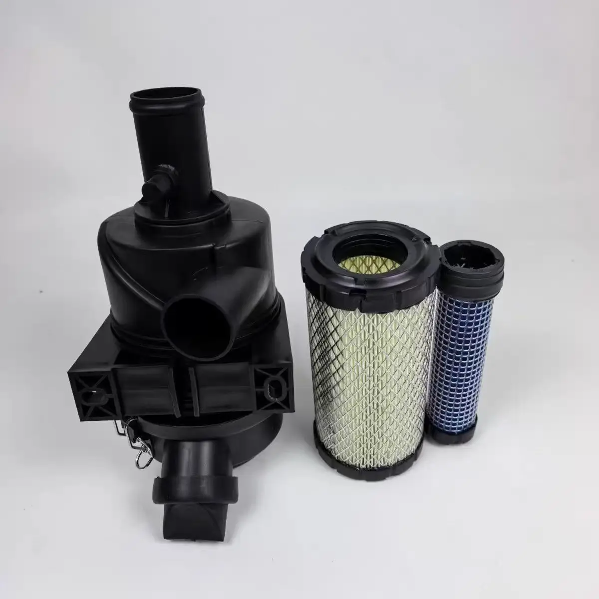 Customized Air Filter System Kit with 70cm Hose 4 Elbows Cyclone Pre Cleaner Diesel Engine Intake Filter