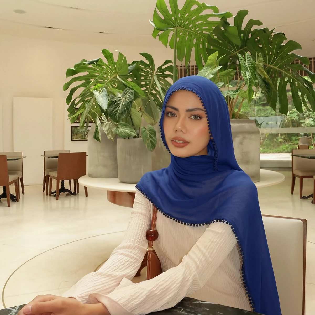 Women's Watercolor 2026 Hijab Scarf Bandana Headband Vintage Luxury Beach 175cm Long Handkerchief Bohemia Muslim Accessories