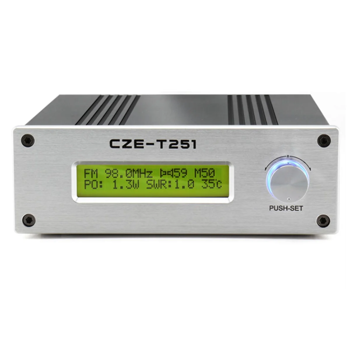 

CZE-T251 Long Coverage FM Broadcast Transmitter 25W 25 Watts for Car Church Radio Station Equipments