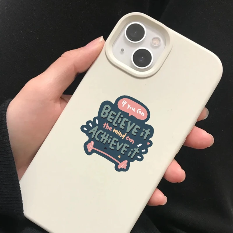 50PCS English Phrase Graffiti Stickers Cartoon Anime Skateboard Guitar Suitcase Fridge Bicycle Laptop Sticker Pack Kids Gift