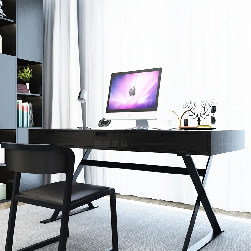 Gaming Drawers Computer Desks Accessories Executive Student Modern Office Desks Students Shaped Table Ordinateur Home Furniture