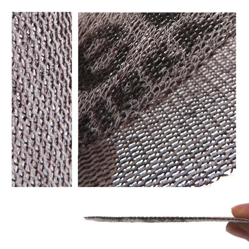 5-50pcs Mesh Sandpaper Dust-free Sanding 3/4/5/6 inch Anti-blocking Abrasive Sandpaper Mesh Disc Car Surface Sanding 80/180-800#