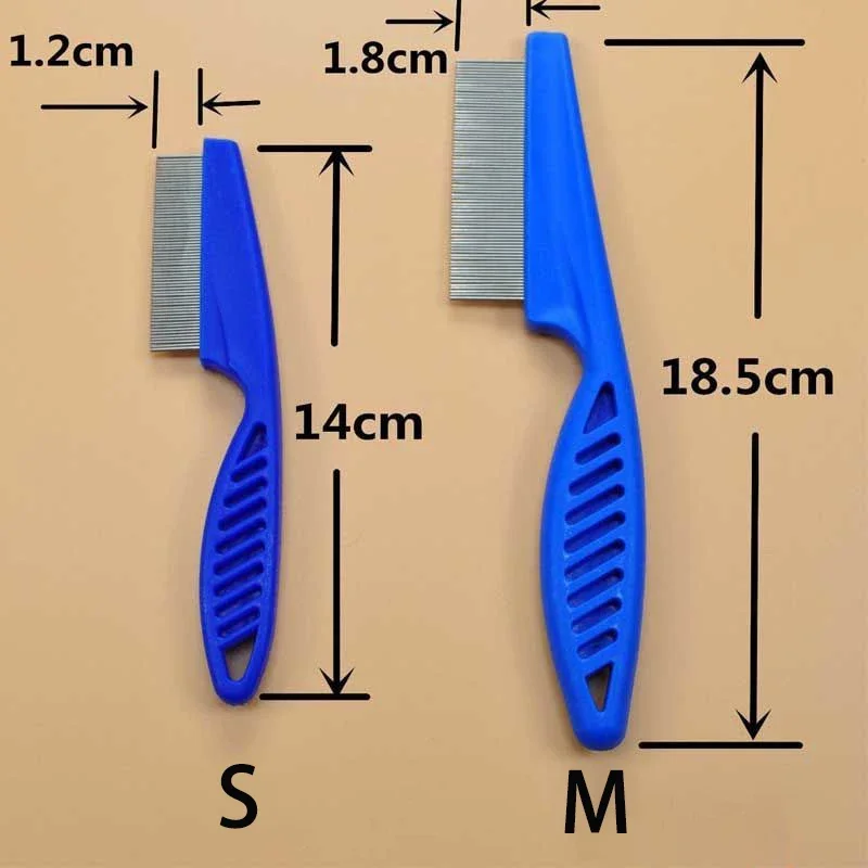 Home Pet Animal Care Protect Flea Comb for Cat Dog Pet Stainless Steel Comfort Flea Hair Comb Knife Cat brush Pet shedding brush