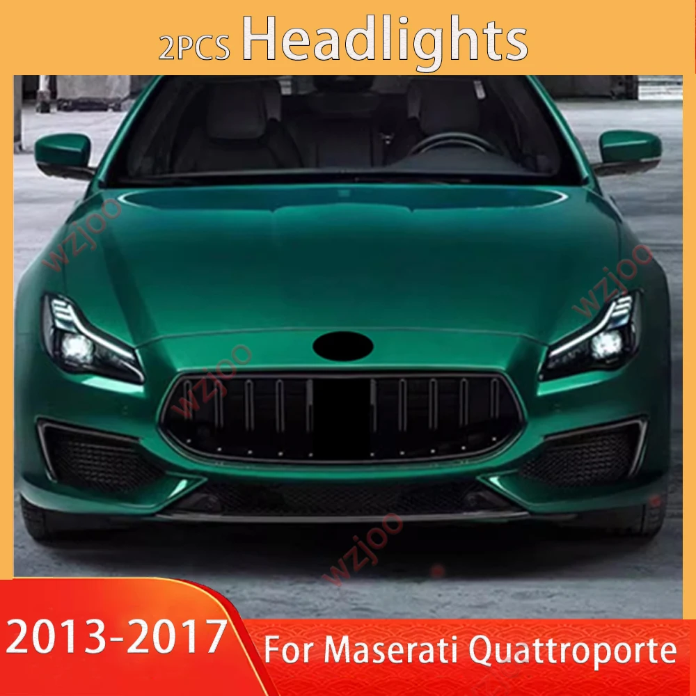 

Car Lamp LED Headlights For Maserati Quattroporte 2013-2017 Upgrade New Full LED Front Lights Assembly Plug And Play Headlamps