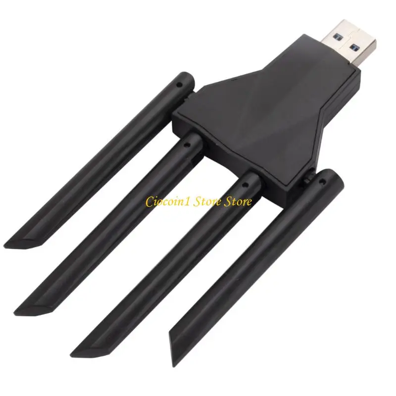 A3PC 4 안테나 무선 USB 네트워킹 카드 2.4G 이중 밴드 1300mbps WiFi 어댑터