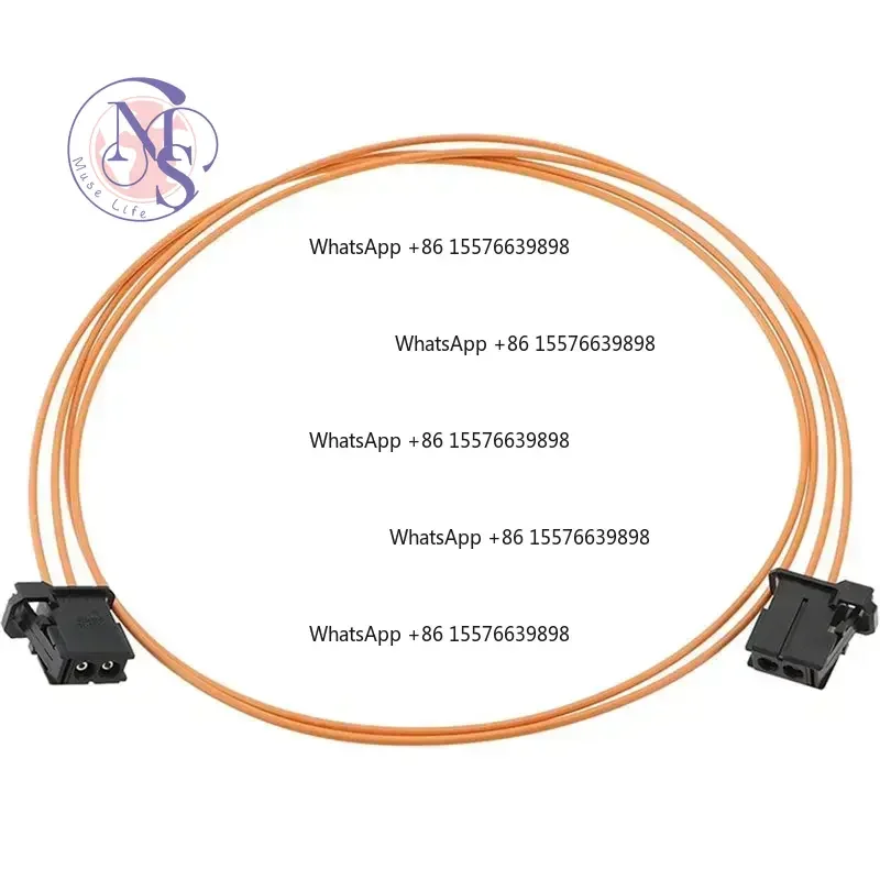 Auto MOST Optical Fiber Cable Male to Male 120CM, Replacement Spare Parts