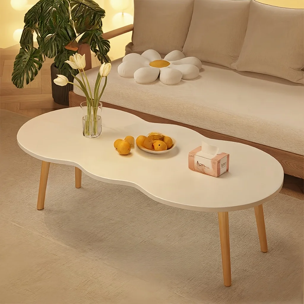 طاولة القهوة، تتميز بطاولة القهوة، مناسبة للطاولة المركزية لغرفة المعيشة والمنزل والمكتب، سهلة التجميع #3