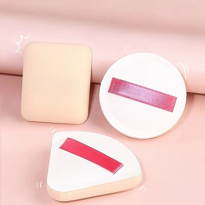 แป้งพัฟแต่งหน้าฟองน้ําเครื่องสําอางผ้าฝ้ายนุ่มแป้งพัฟล้างทําความสะอาดได้แต่งหน้าแห้งเปียก Dual-ใช้เครื่องมือ