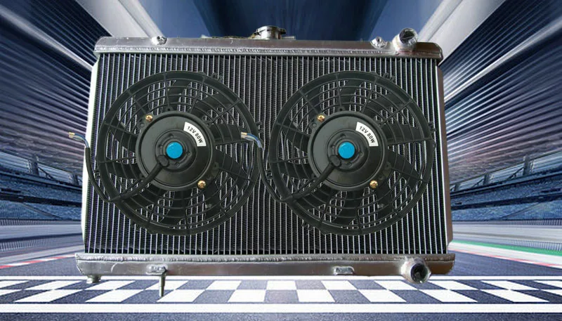 Aluminum Radiator+FAN For Nissan Silvia S13 180SX 200SX CA18DET CA18 1.8 Turbo MT 1988-1994