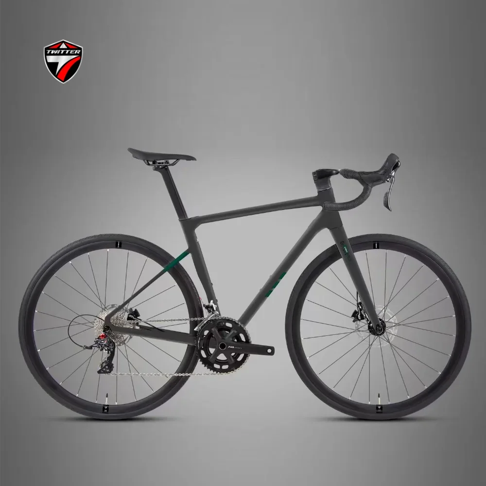 2024 TWITTER Latest C6 Aluminum Road Bike RS-24Speed Full Hydraulic Disc Brakes велосипед bicicletas велосипеды взрослые bicycle