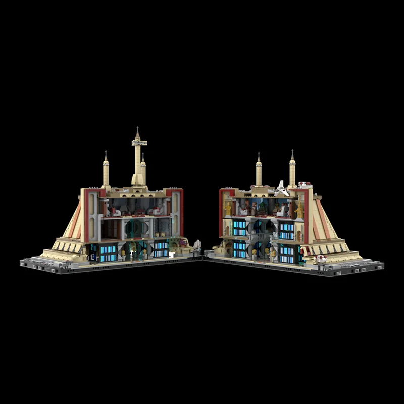 8480피스 MOC 스타터 배터리 제다이 사원 코루산트 마스터 빌더 메가 팰리스 DIY 모델 빌딩 블록 생일 선물 장난감