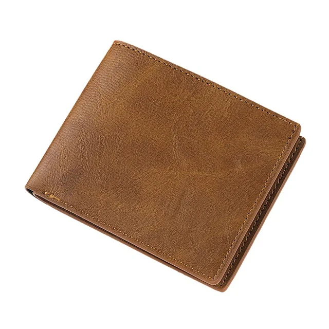 Portfel męski w stylu retro z wieloma kieszeniami Klasyczny biznesowy portfel ze skóry PU z zamkiem błyskawicznym na karty kredytowe Dwuczęściowy poziomy klips na pieniądze