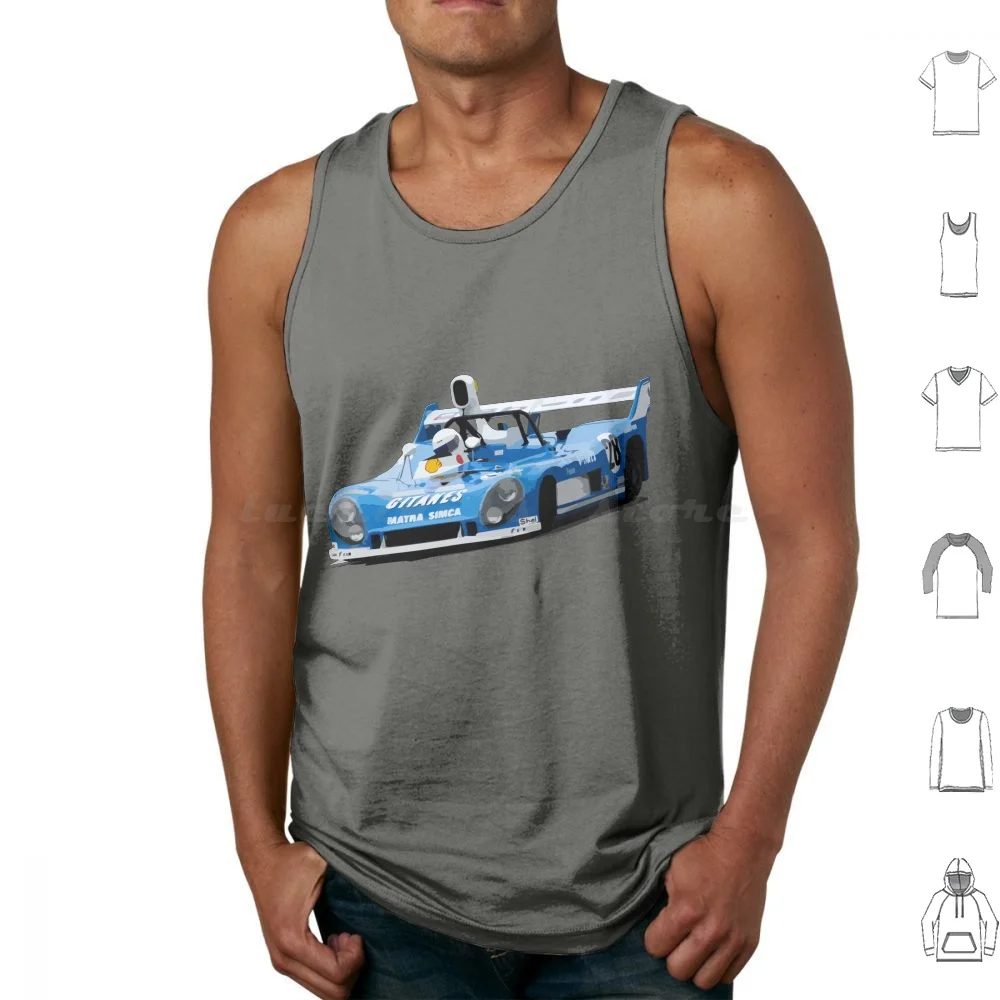 Matra Ms670 Vintage Prototype Racer Tank Tops Print Cotton Racing Group 5 Racing Prototype Motor Sports Vintage