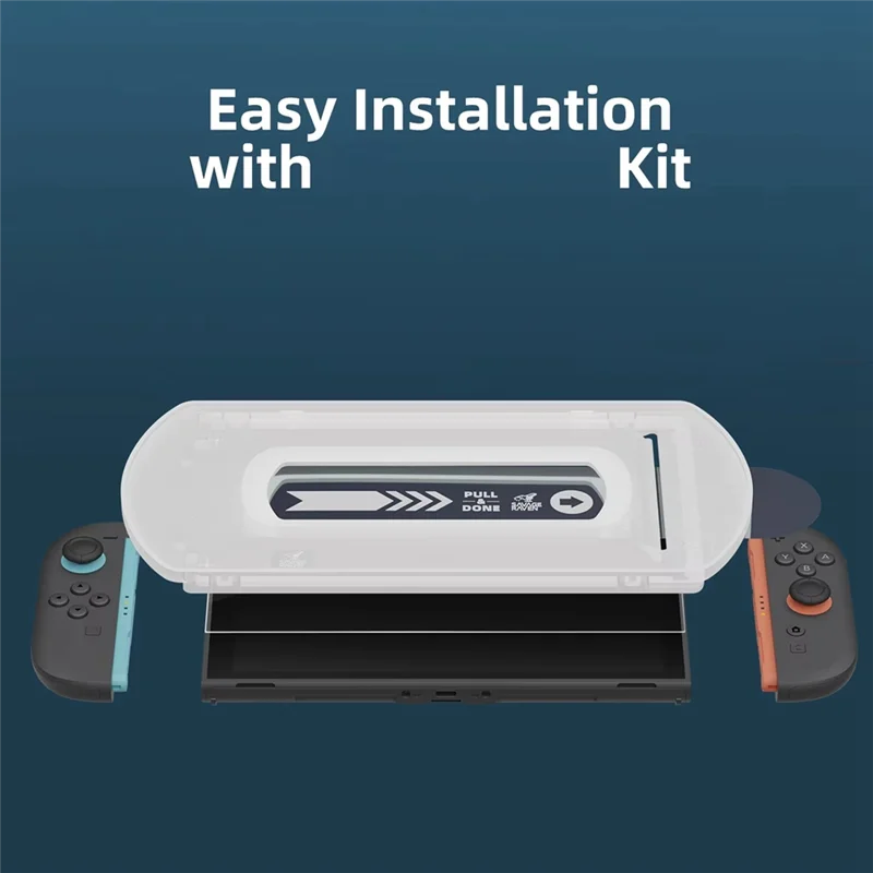 

【Buy It-Now!】Dust-Free Room Tempered Film Screen Protector 9H Tempered Glass For Nintendo Switch 2 Game Console With EZ-Install