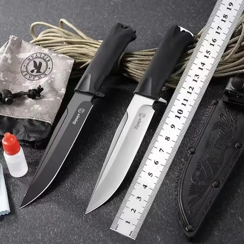 9.3 inch High Quality Outdoor Survival Knife 65*13 Special Steel Military Tactical Knife with Scabbard Bowie Knife for Hunting